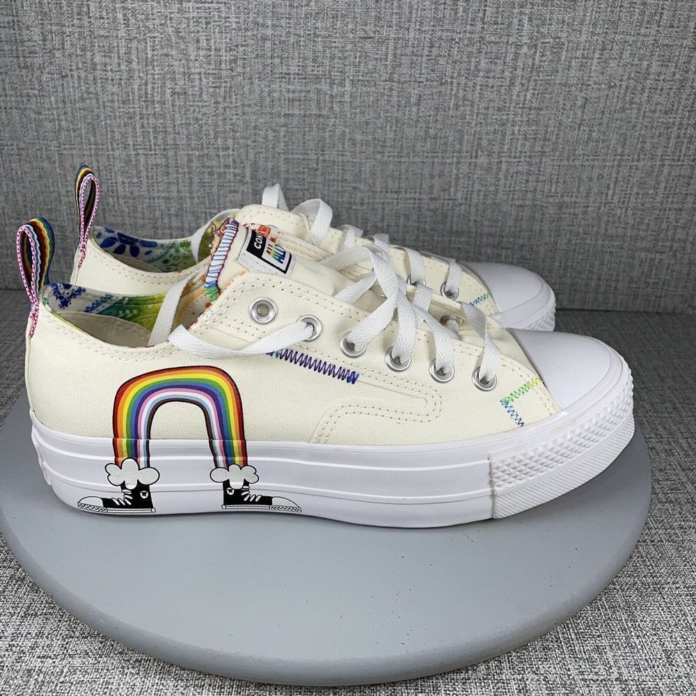 Converse Chuck Taylor Mens 7 Women 9 All Star Lift Platform Gay Pride A02264C